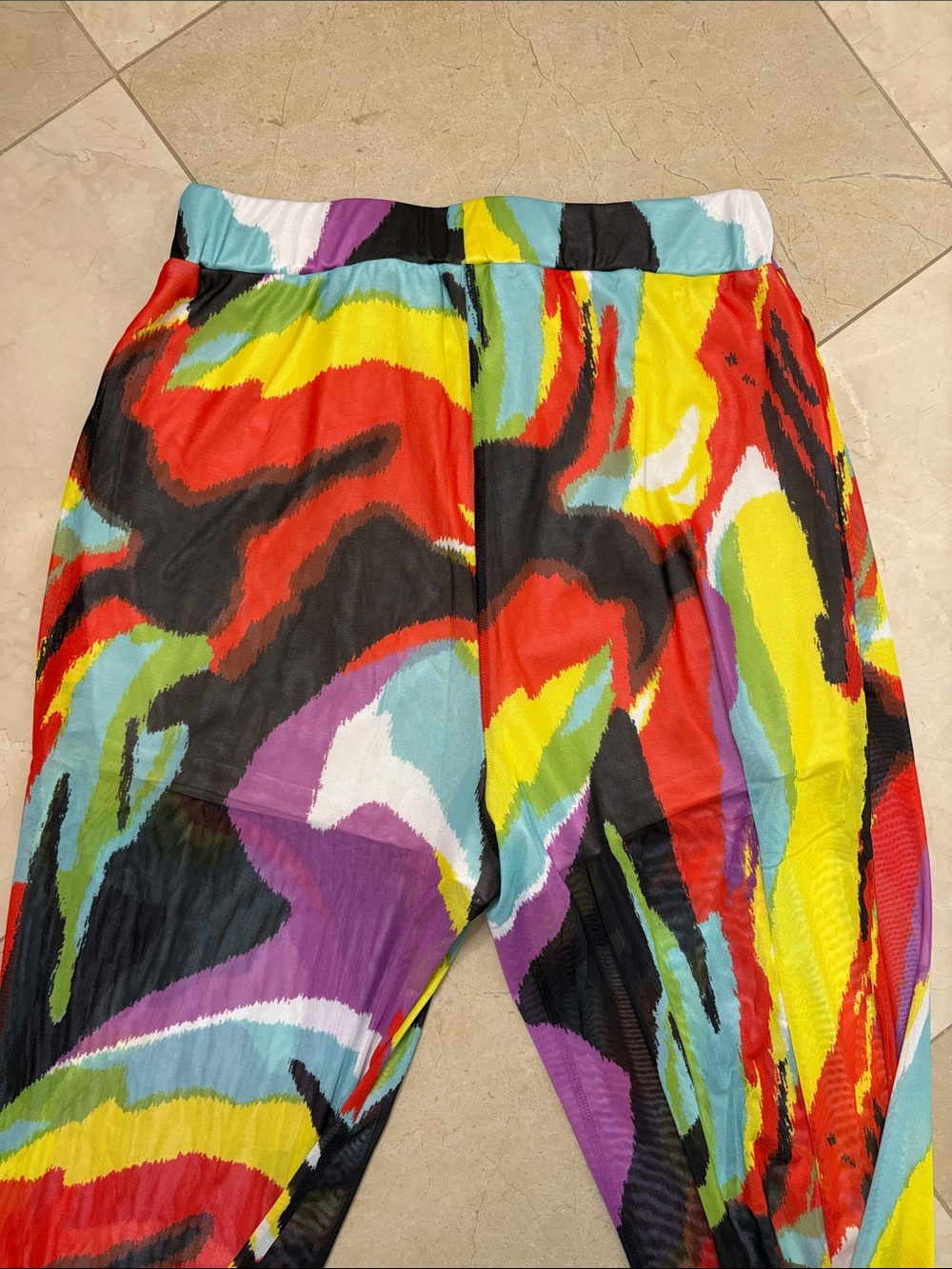 ⭐️ NWOT Ashley Stewart Multicolor Abstract Print Pants - size 10/12 - Picture 10 of 11